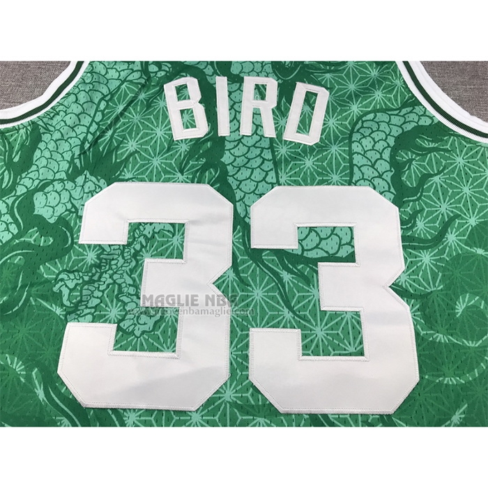 Maglia
 Larry Bird NO 33 Boston Celtics Throwback Asian Heritage 1985-86 Verde
